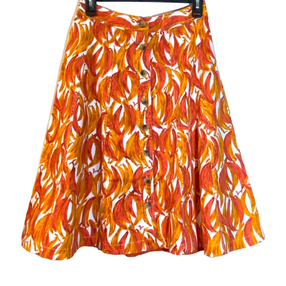 Anthropologie | Maeve Bunches of Banana Print Skirt